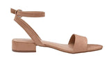 CUSHIONAIRE Women's Nila one band low block heel sandal +Wide Widths Available 8.5 Wide Taupe
