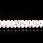 Natural Stone Beads 10mm White Howlite Gemstone Round Loose Beads Crystal Energy Stone Healing Power for Jewelry Making DIY,1 Strand 15"