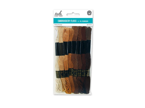 Needlecrafters Cotton Embroidery Floss, 8m, Neutrals