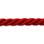Expo International Charlotte 3/16-Inch Twisted Cord Trim, 20-Yard, Red