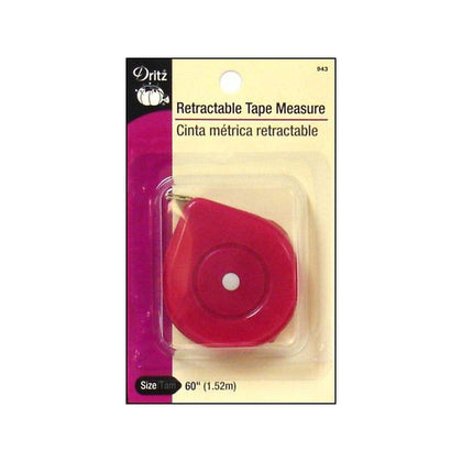 Dritz Retractable Tape Measure, 60-Inch, Pink, Purple, Fuchsia, Turquoise