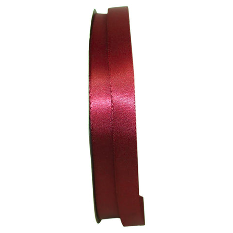 Reliant Ribbon 4950-090-03C Double Face Satin Ribbon, 5/8 Inch X 100 Yards, Burgundy