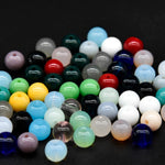 KOTHER 600PCS Glass Beads for Jewelry Making, 8mm DIY Gemstone Crystal Beads Bracelet Making Kit Healing Chakra Beads, 24 Color Round Gemstone Beads Suitable for Beginners