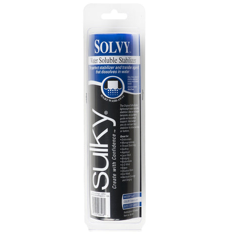 Sulky Solvy Water Soluble Stabilizer Roll, 7.875-Inch by 9-Yard (486-08) 1 Pack