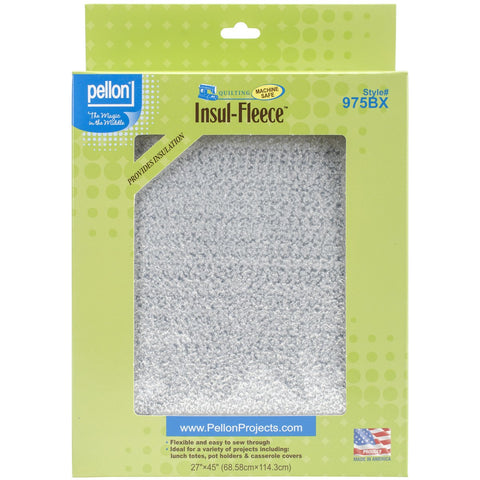 Pellon 975BX Polyester Insul-Fleece, 27" x 45", White