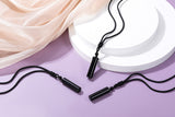 Top Plaza 2 Pcs Amethyst Black Obsidian Healing Crystal Stone Necklaces for Men Women Cylindrical Pendant Amulet Protection Necklaces Adjustable Braided Cord Natural Quartz Gemstone Necklace Jewelry Amethyst+Black Obsidian