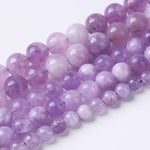 8mm 45pcs Natural Lavender Amethyst Beads Round Loose Gemstone Crystal Energy Healing Power Stone Beads for Jewelry Making DIY Bracelet 15 Inch 8mm