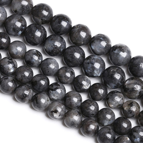 6MM 60PCS Natural Stone Black Labradorite Beads for Jewelry Making DIY Bracelet Energy Crystal Healing Power 6mm
