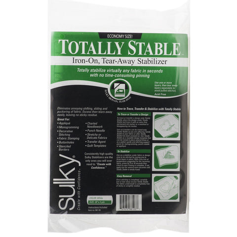 Sulky Totally Stable Iron-On Tear-Away Stabilizer, 20 by 3-Yard