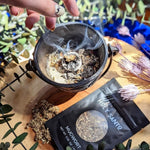 Dried Herbs for Witchcraft Supplies - 20 Organic Witch Herbs for Spells, Wiccan Supplies and Tools - Beginner Witch Kit Box with Crystal Spoon, Ideal Pagan Altar Decor, Witchy Gifts for Witches
