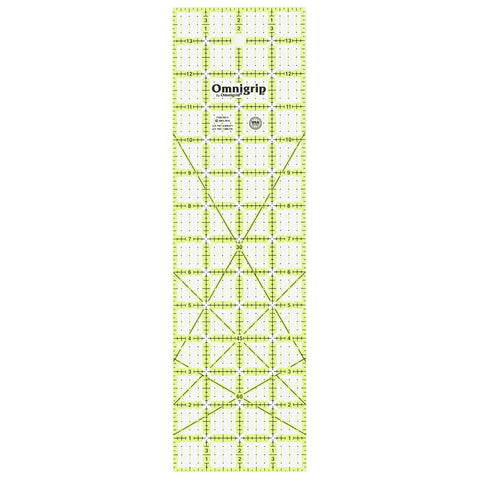 Omnigrip by Omnigrid Non-Slip Ruler, 4" x 14" Rectangle 4" x 14"