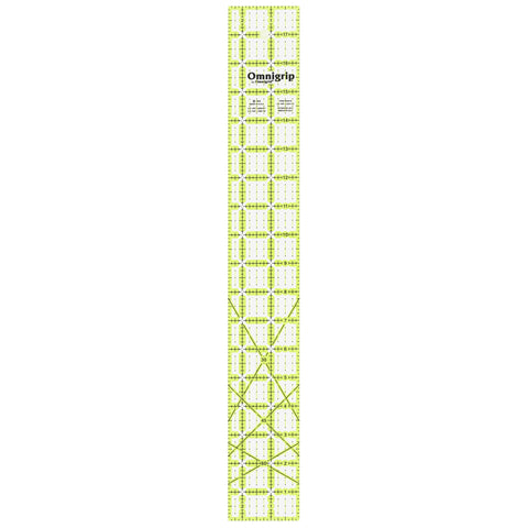 Omnigrip RN2518 Non-Slip Quilter's Ruler, 2-1/2 x 18-Inch Rectangle 2-½" x 18"