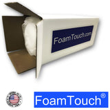 FoamTouch 4" Thick x 30" Wide x 72" Long High Density Upholstery Foam Sheet, 4x30x72, White