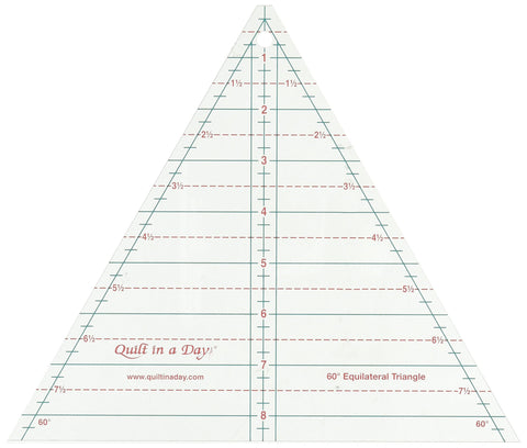 Quilt In A Day Equilateral Triangle Ruler, 8.5", Clear 8.5"