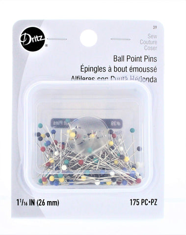Dritz 39 Ball Point Pins, 1-1/16-Inch (175-Count) 175-Count