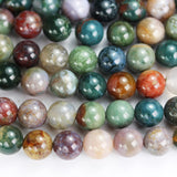 Indian 8mm Agate Beads Gemstone Beads for Jewelry Making Energy Healing Crystals Jewelry Chakra Crystal Jewerly Making Supplies 15.5inch About 46-48 Beads Indian Agate