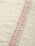 ZIYAA Women's Off-White Poly Silk Straight Kurta and Pant Set (ZIKUPS2887ANDPA-3XL_Off-White_3XL)