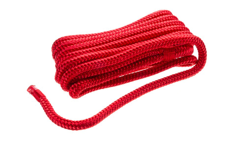 Seachoice Double-Braid Nylon Dock Line Red 3/8 In. X 15 Ft.