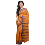 Raj Sarees Women's Pure Georgette Saree Without Blouse Piece Mustard Yellow; Golden