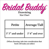 Bridal Buddy – Wedding Gown Underskirt – As Seen on Shark Tank Drawstring Waist Petite