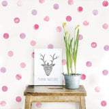 WallPops DWPK2466 Watercolor Dots Wall Art Kit, Pink
