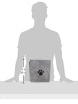 Bone Dry Pet Grooming Towel Collection Absorbent Microfiber X-Large, 41x23.5", Embroidered Gray 41x23.5"