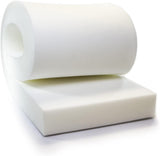 AK TRADING CO. Upholstery Foam Cushion, High Density Polyurethane Foam Sheet - Made in USA - 6" H x 24" W x 72" L,White 6x24x72