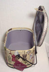 Dritz St. Jane Sewing Basket, Large Oval (metal handle) Multicolor