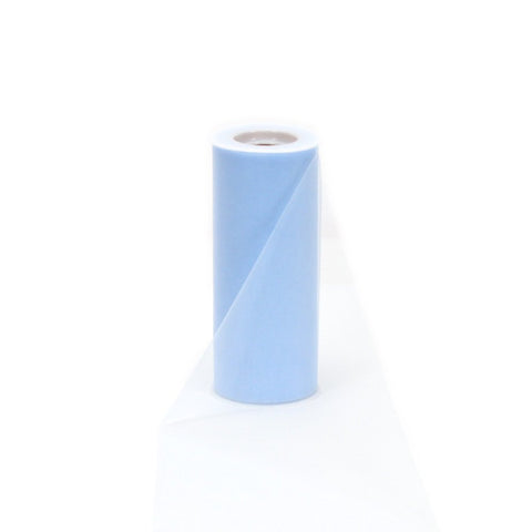 Offray Tulle Craft Ribbon, 6-Inch by 25-Yard Spool, Blue 6 Inch x 25 Yard