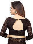 Avantika Fashion Women's Jacquard Russell Net Saree With blouse piece