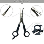 Chibuy Professional Pet Grooming Scissors with Round Tip Stainless Steel Dog Eye Cutter for Dogs and Cats, Professional Grooming Tool, Size 6.70" x 2.6" x 0.43" 1. Grey