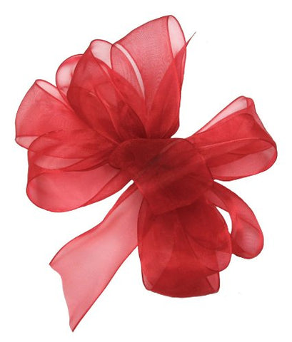 Berwick Offray LLC 136164 Simply Sheer Asiana Ribbon - 5/8" W X 100 yd - Red Ribbon