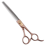 Fenice Peak Thinning Shears for Dogs and Cats Pet Grooming Scissors Chunkers Shears 440C Stainless Steel Professional Dog Trimming Scissors 7'' Chunker Shear 7''