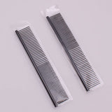 Macrame Fringe Comb Black Pet Steel Combs Macrame Tassel Combs For Fringing Macrame Cords Pet Dog Cat Grooming Comb (Black, 7.4 in x1.3 in)