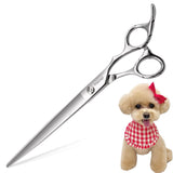 FOGOSP Professional Dog Grooming Scissors Straight 7.0'' Dog Grooming Shears for Cutting Dog Thick Hair Small Medium Pet Cat (7.0 In, Straight) 7.0 inch
