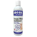 Speak Pet Products Dog Natural Cream Rinse Conditioner, Brightening Blueberry Plum, 17oz