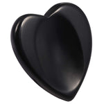 mookaitedecor Black Obsidian Thumb Worry Stone, Pocket Palm Stones Crystal Healing Reiki Stress Relief Pack of 4, Heart Shape Black Obsidian(heart Shape)