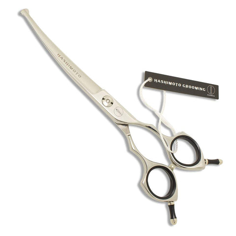 HASHIMOTO Curved Scissors For Dog Grooming,6.5 inches,Safety Round Tip Design. (Ball-Tip) Curved (Ball-Tip) 6.5"