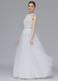 EllieHouse A Line Long Maxi Bridesmaid Tulle Skirt for Wedding Evening Party Prom P68 White Medium