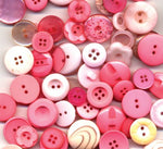 Buttons Galore and More Basics & Bonanza Collection – Extensive Selection of Novelty Round Buttons for DIY Crafts, Scrapbooking, Sewing, Cardmaking, and Other Art & Creative Projects 8.0 oz Bubblegum