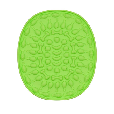 Dog Lick Pad Dog Washing Distraction Device Slow Eating Lick Mat for Dogs Peanut Butter Lick Pad with Super Suction for Pet Bathing Grooming, and Dog Training (Green1) Green1