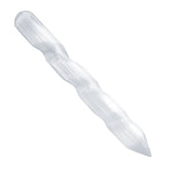 Himalayan Glow WBM Selenite Crystal Wand, High Energy Crystals for Healing and Meditation - 6 Inches Selenite wand