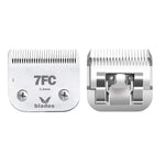 7FC Clipper Blade Dog Grooming Compatible with Andis Clippers Carbon Infused Steel Detachable Ceramic Sharp Edge Also Compatible with Wahl / Oster Dog Clippers #7FC:1/8"(3.2mm)