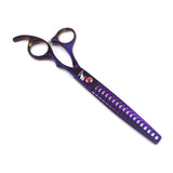 Freelander 7.0" Dog Chunker Shear Professional Pet Grooming Thinning Scissors for Dog Groomer Purple