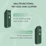 Feet Hair Trimmer,Tileon Dog Clippers,Quiet Washable USB Rechargeable Cordless Dog Grooming Kit,Electric Pets Hair Trimmers Shaver Shears for Dogs and Cats Green Green 2 Blades