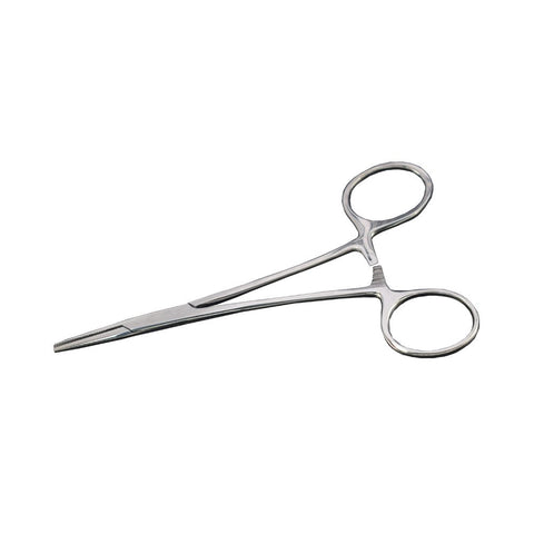 Motanar Professional Stainless Steel Pets Dogs Cats Hemostat Forceps Scissors Ear Hair Clamp Pulling Shears Plier Pet Dog Trimmer Accessories Straight Silver