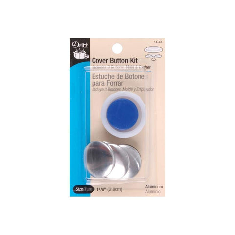 Dritz 14-45 Cover Button Kit with Tools, Size 45 - 1-1/8-Inch, 3-Piece 3-Piece Kit with Tools