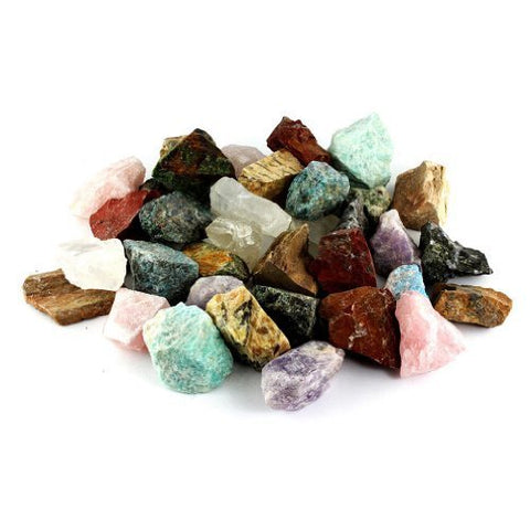 Crystal Allies 3 Pounds Bulk Rough Mixed Madagascar Reiki Crystal Healing Stones Large 1" Assorted Madagascar Mix 3 LB