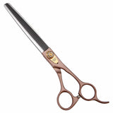 Fenice Peak Professional Thinning Scissors for Dog Cat 7/7.5'' Pet Grooming Scissors 440C Stainless Steel Thinning Shears for Dogs 50/56 Teeth Thinning Shear 7''