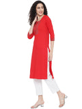 G4Girl Stretchable Cotton Lycra Kurti for Women's